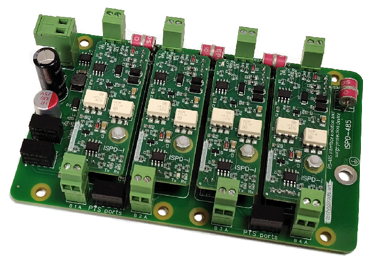 Variant of ISPD-485 device supply in a view of electrical board (order code: ISDP-485)