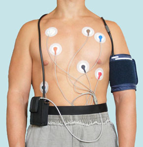 Blood pressure and ECG Holter monitoring